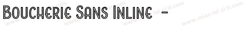 Boucherie Sans Inline字体字体转换
